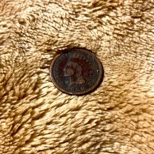 1889 copper Indian head penny